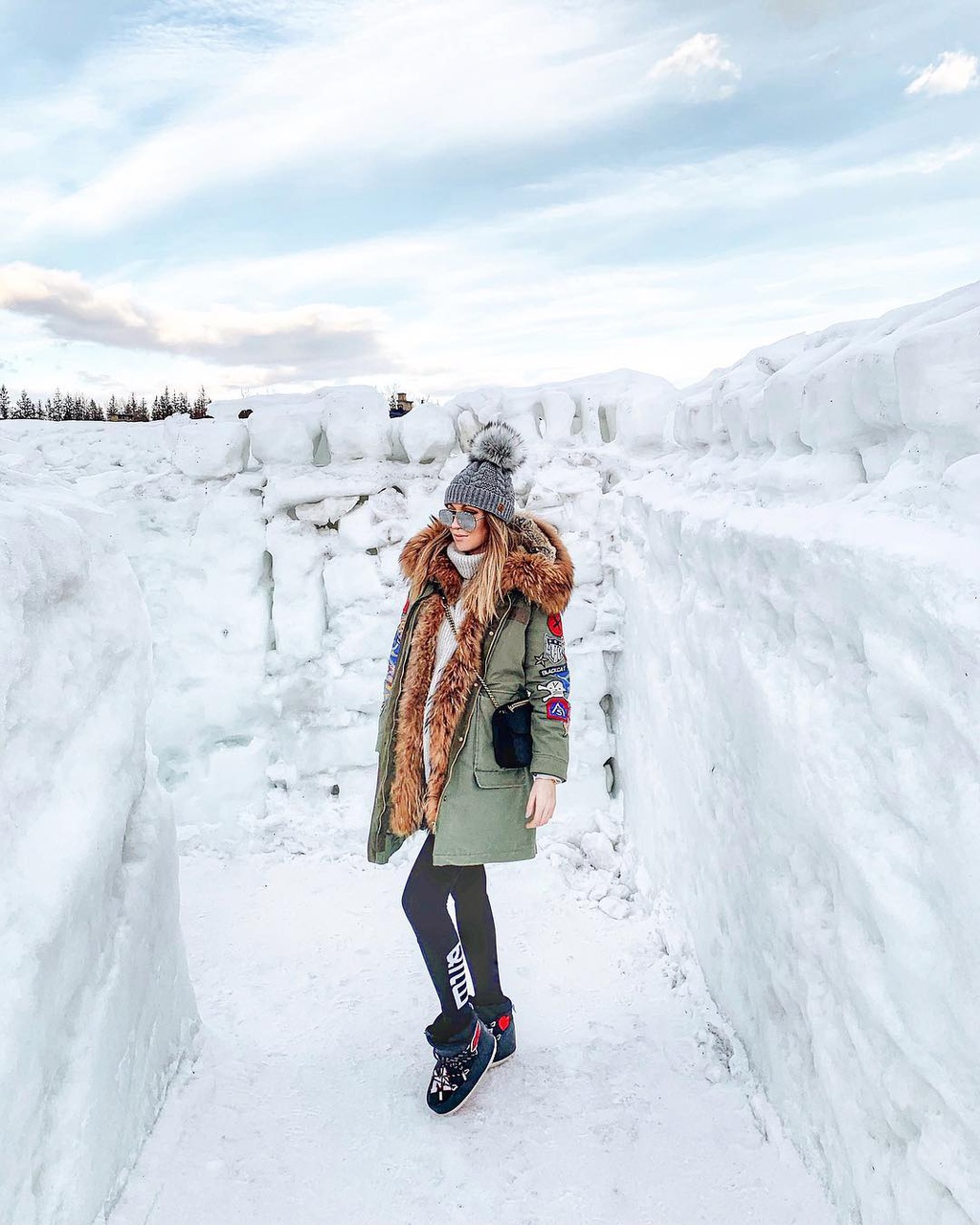 Mê cung tuyết rộng 2.500 m2 ở Ba Lan