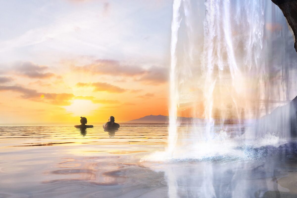 Hồ tắm khoáng nóng vô cực ở Iceland