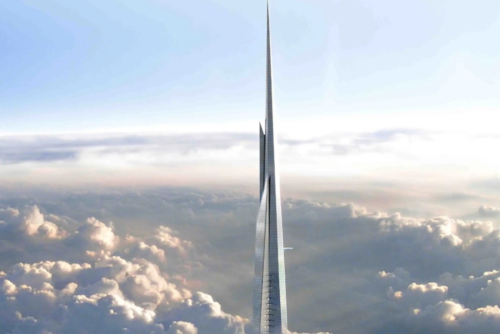 Tòa nhà cao nhất thế giới xuyên giữa tầng mây